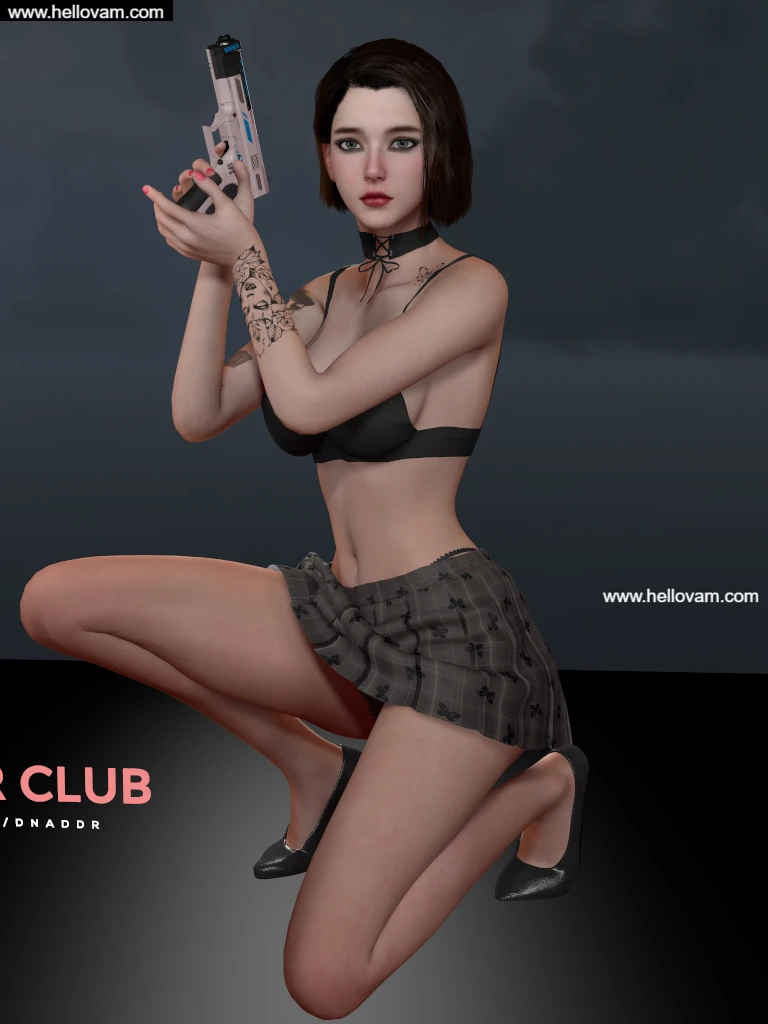 Dnaddr.Vivian(Short_hair_tattoo_version)HD.2-Hellovam资源网