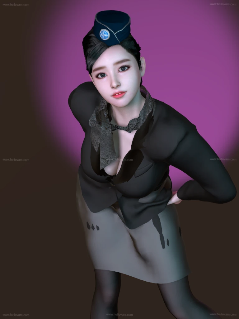 Airline_stewardess-Hellovam资源网