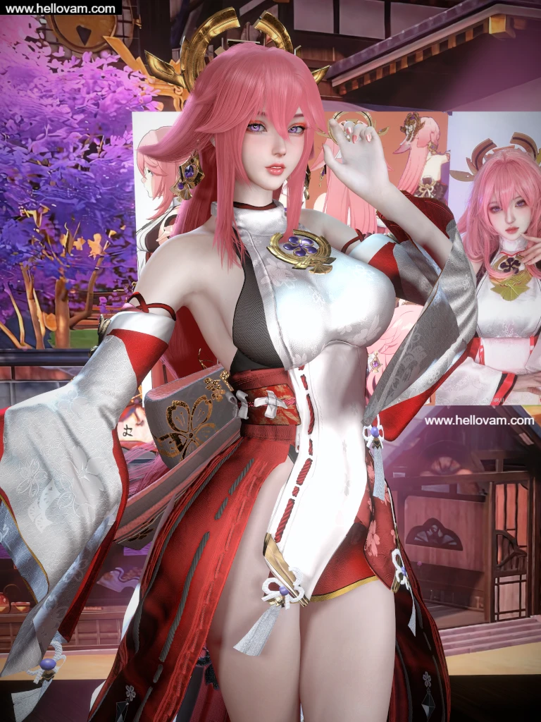 原神八重神子Dnaddr.YaeMiko_v2_P_24_4_8.1-Hellovam资源网