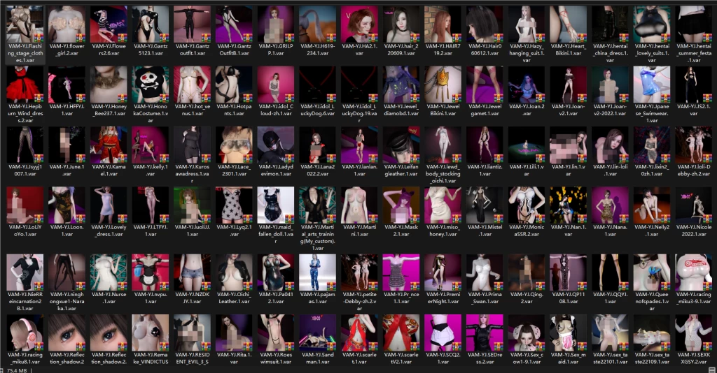图片[3]-【优】VAM-YJ服饰资源合集——202408更新-Hellovam资源网