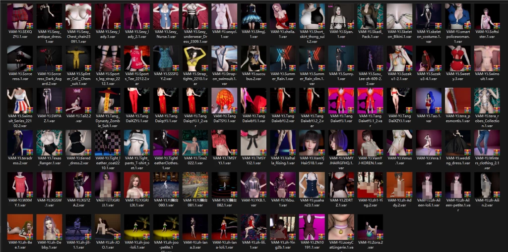 图片[2]-【优】VAM-YJ服饰资源合集——202408更新-Hellovam资源网