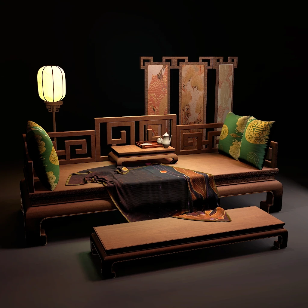 中式躺椅LittleFox-Hellovam资源网