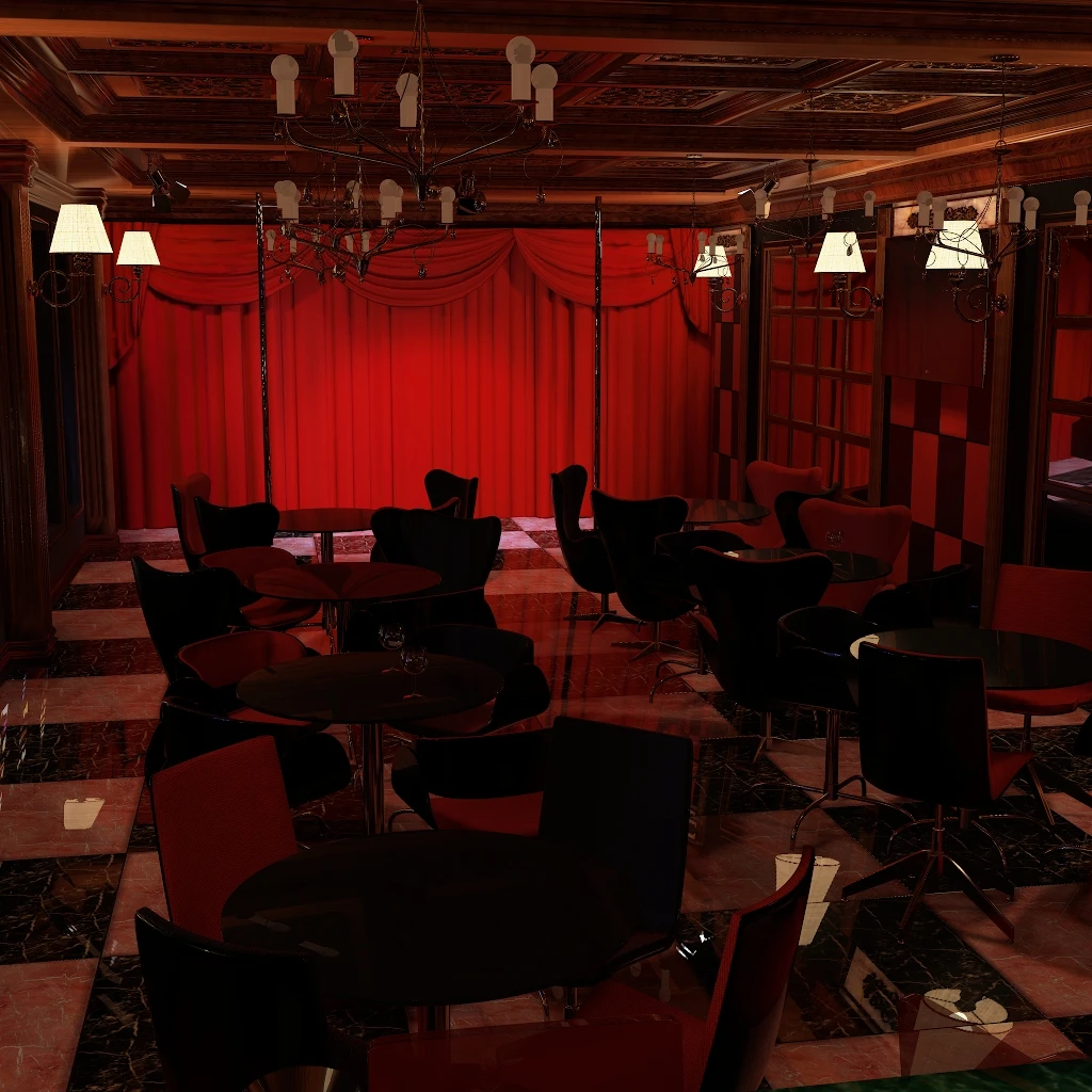 带展示台的酒吧show bar-Hellovam资源网