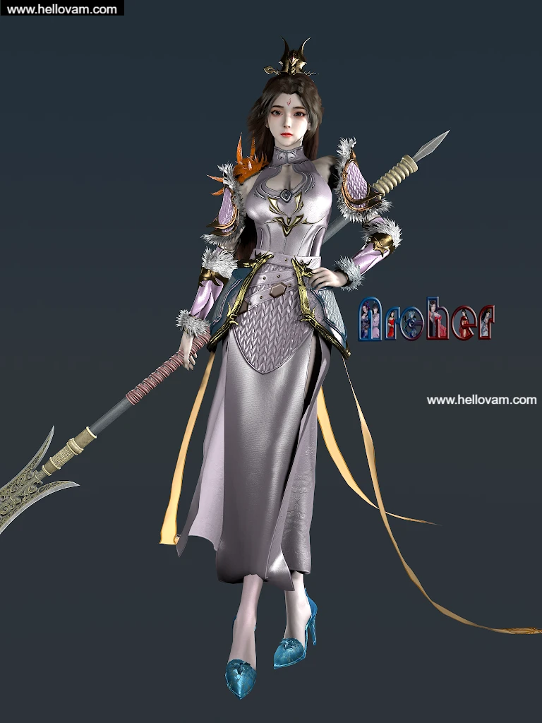 三国杀吕玲绮Archer.LvLingQi-01.1-Hellovam资源网