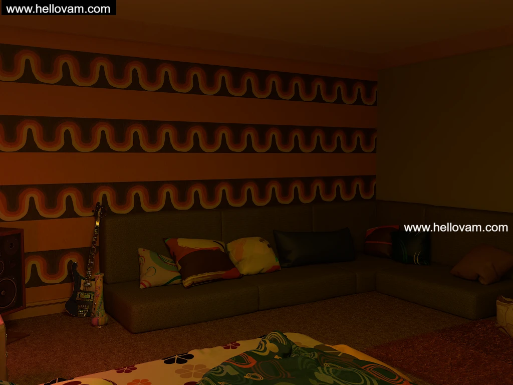 图片[3]-70年代风格房间70’s Room-Hellovam资源网