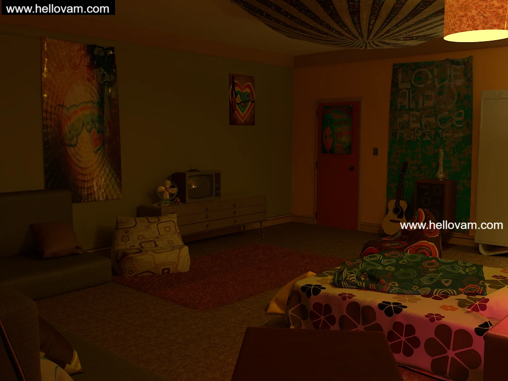 图片[4]-70年代风格房间70’s Room-Hellovam资源网