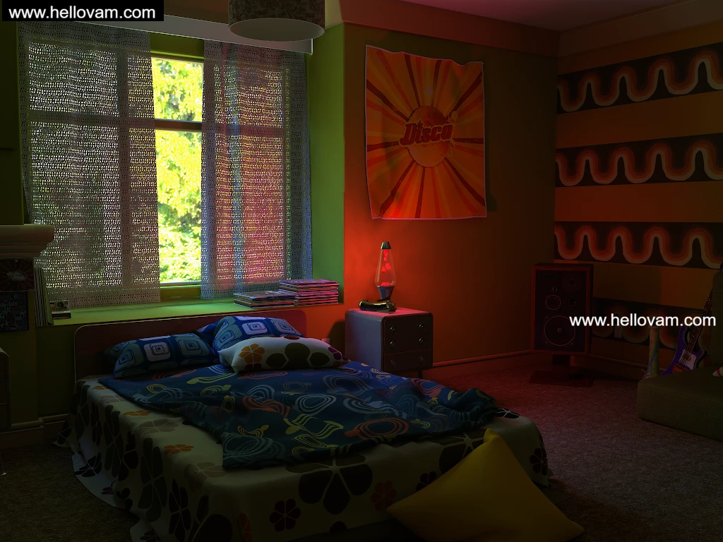 图片[2]-70年代风格房间70’s Room-Hellovam资源网