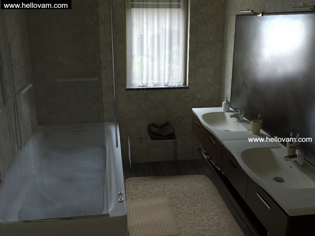 浴室bathroom-Hellovam资源网