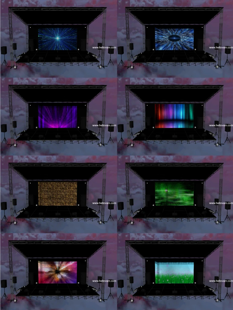 多个背景舞台pop scene-Hellovam资源网