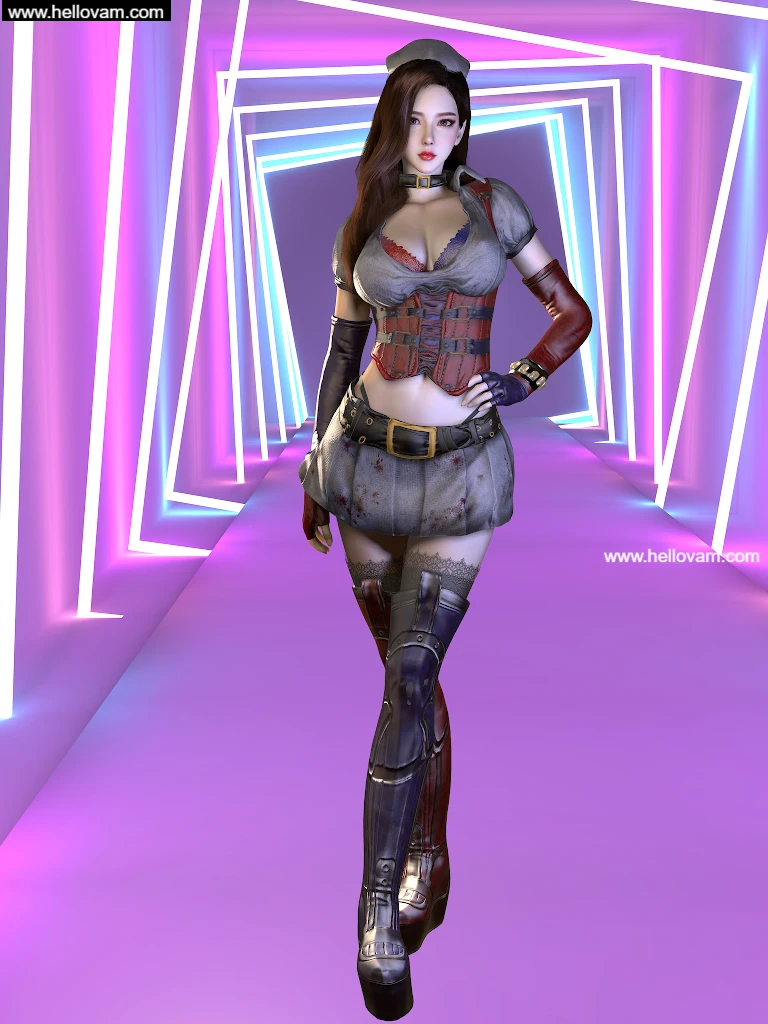 vvvevevvv.Arkham_Harley_Quinn_Outfit.1-Hellovam资源网