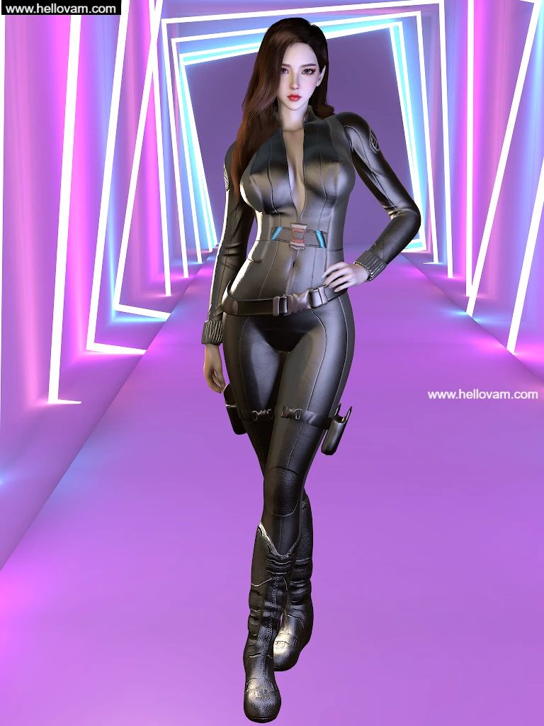 复联黑寡妇服装vvvevevvv.Black_Widow_Outfit.1-Hellovam资源网