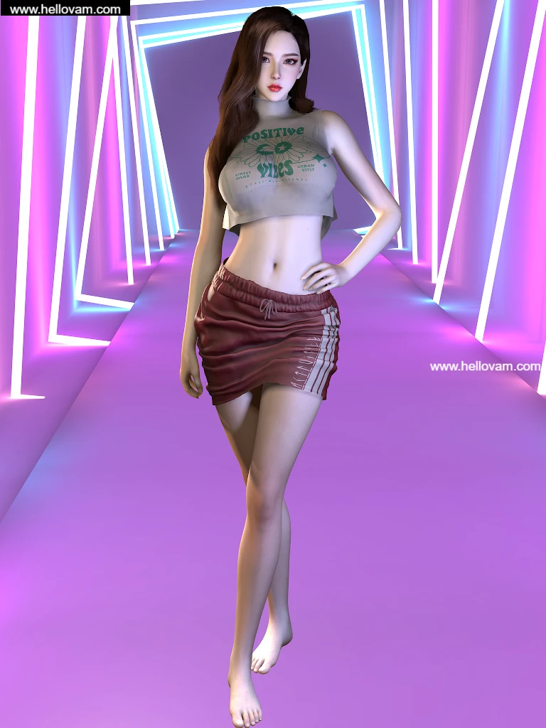 vvvevevvv.Cropped_Tank&LittleMessy_Skirt.1-Hellovam资源网