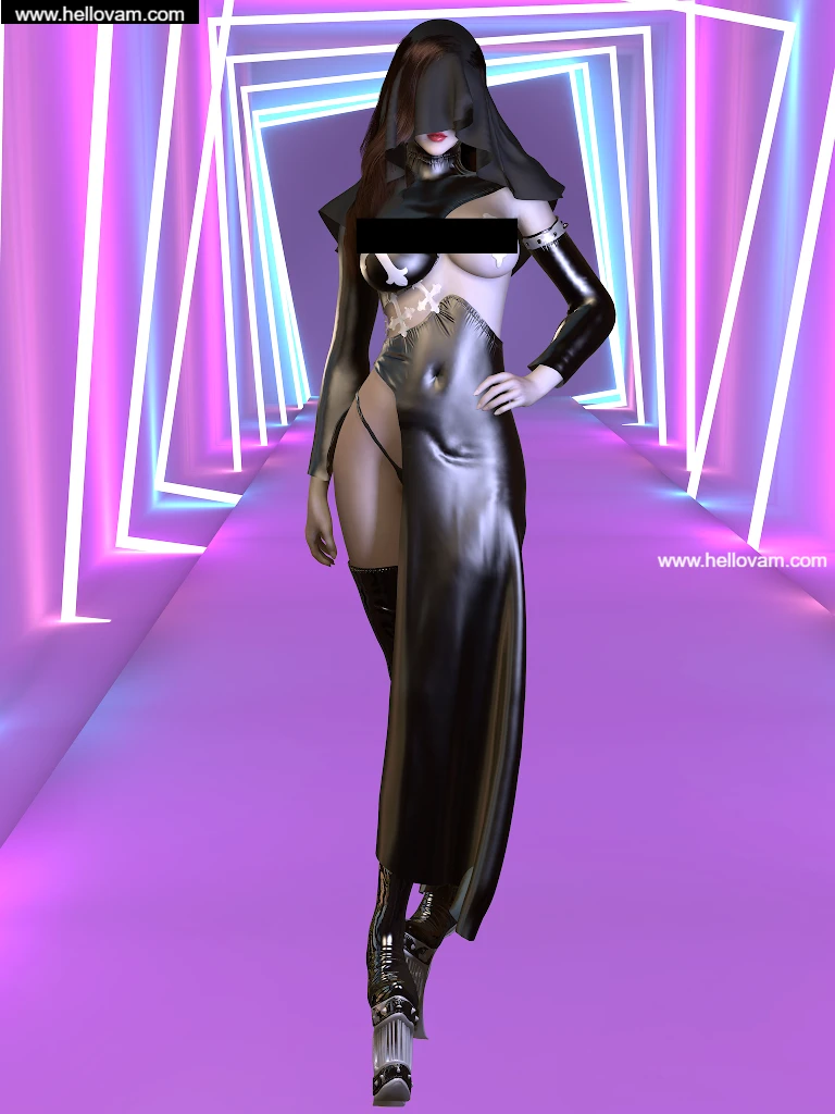 vvvevevvv.Dark_Nun_Outfit.1-Hellovam资源网