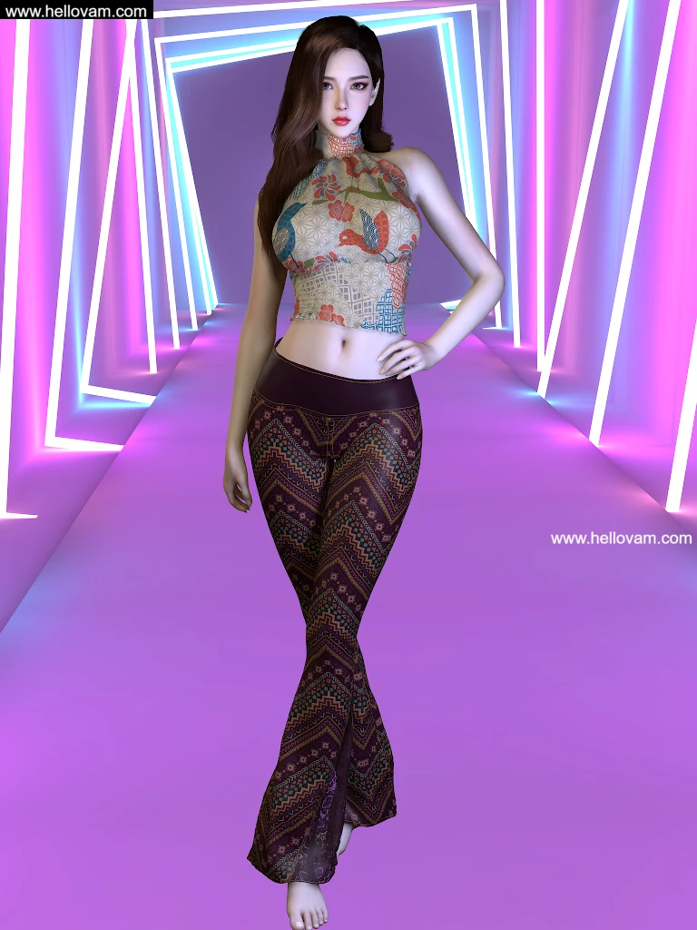 图片[2]-8套颜色风格vvvevevvv.Haltertop&FlareLeggings.1-Hellovam资源网