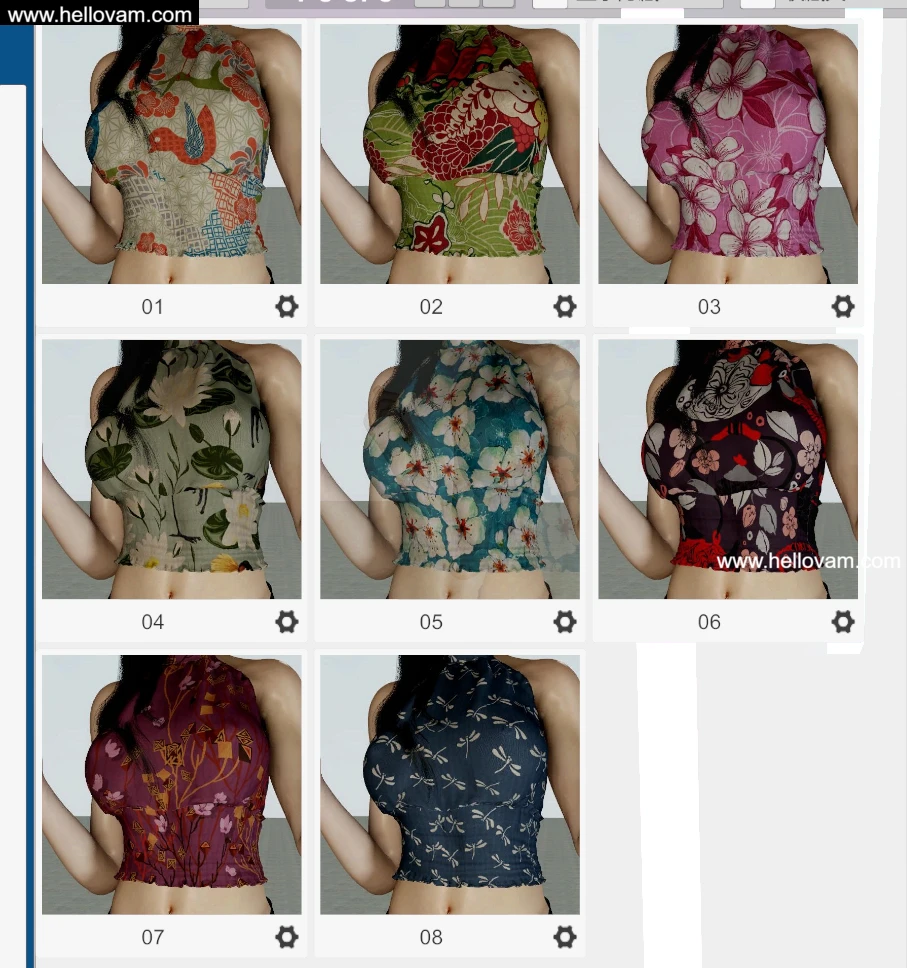 图片[3]-8套颜色风格vvvevevvv.Haltertop&FlareLeggings.1-Hellovam资源网