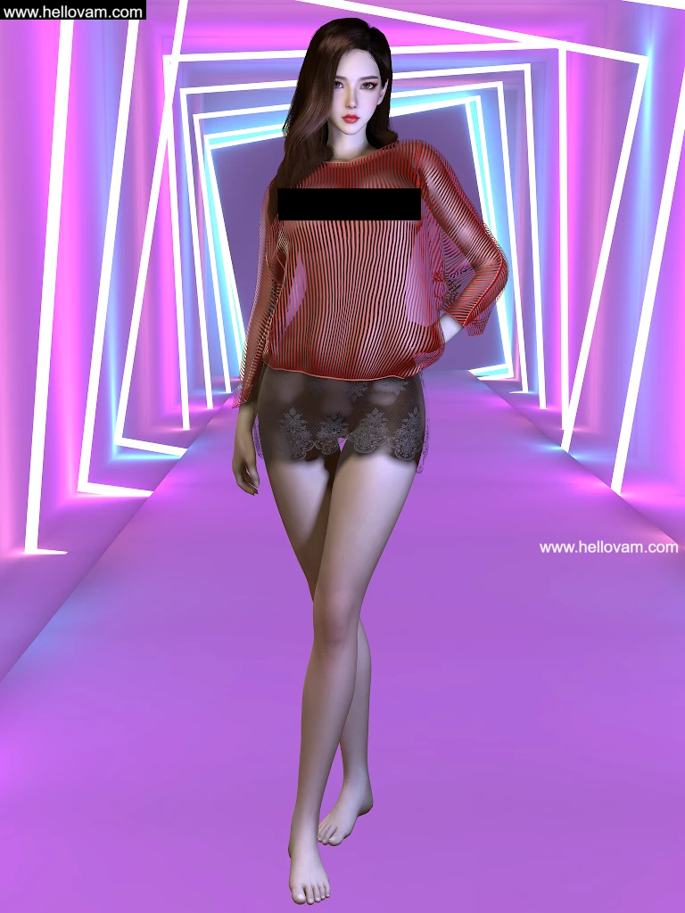 网纱女装vvvevevvv.Mesh_Dress.1-Hellovam资源网