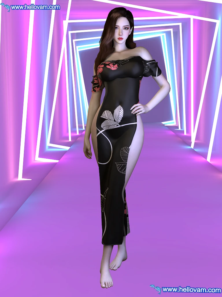 4款开衩旗袍vvvevevvv.SLIT_DRESS__.1-Hellovam资源网