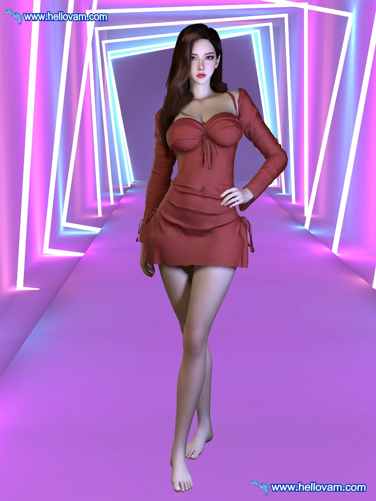 紧身背心连衣裙vvvevevvv.Tight_Camisole_Dress.1-Hellovam资源网