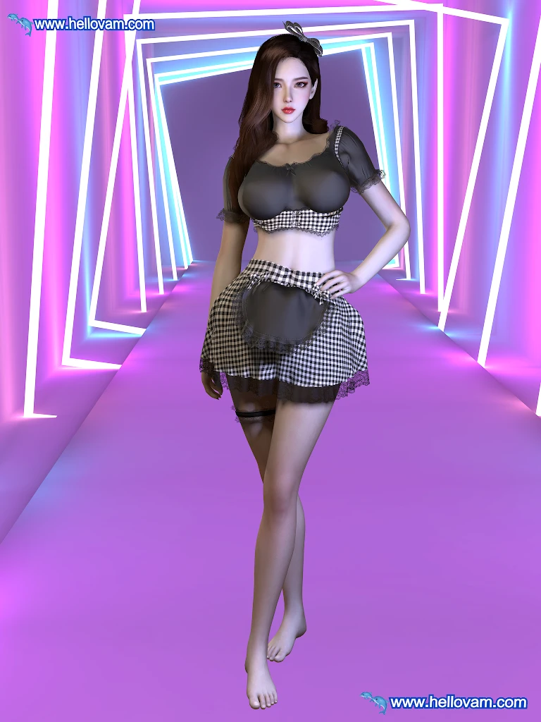女服务员女仆服vvvevevvv.Waitress_Maid_Outfit.1-Hellovam资源网