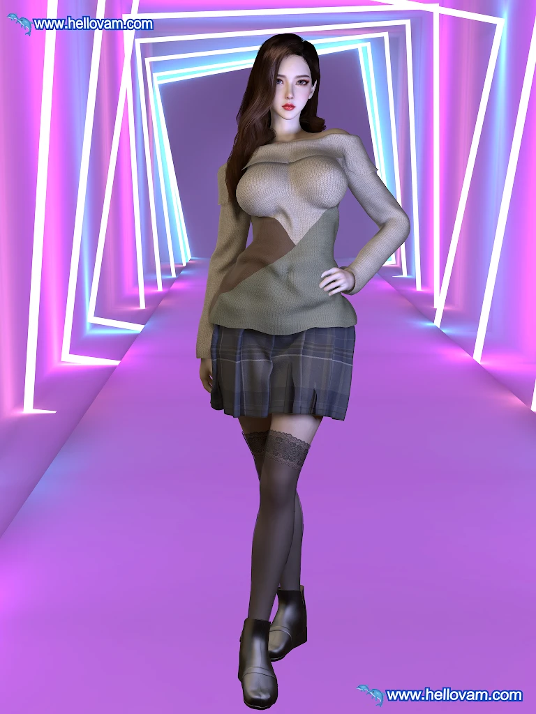 图片[2]-4套冬季套装vvvevevvv.Zoey_Winter_Outfit.1-Hellovam资源网