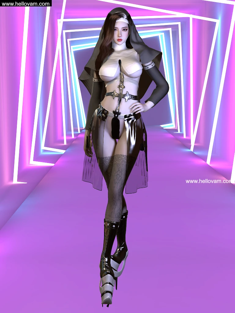 修女套装vvvevevvv.kInky_Nun_Outfit.1-Hellovam资源网