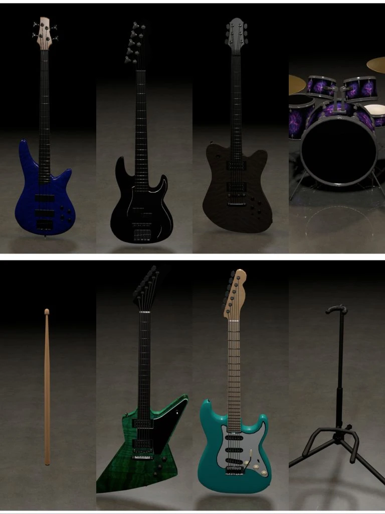 吉他架子鼓-Hellovam资源网