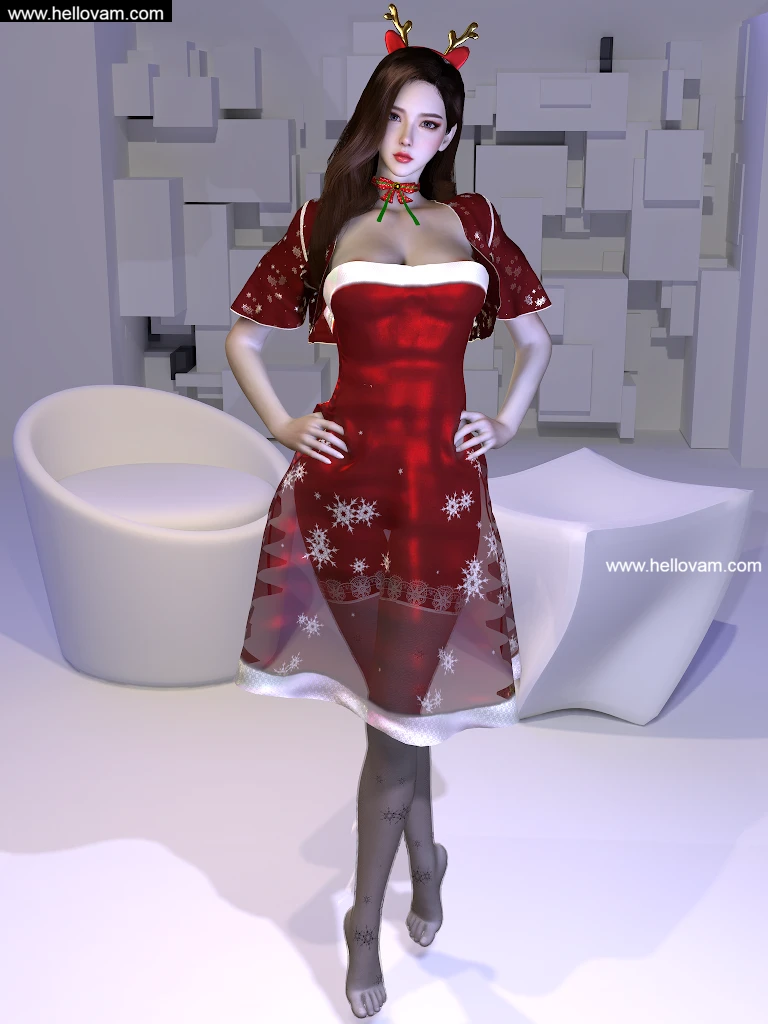 圣诞小鹿套装Eros.Christmas_fawn.1-Hellovam资源网