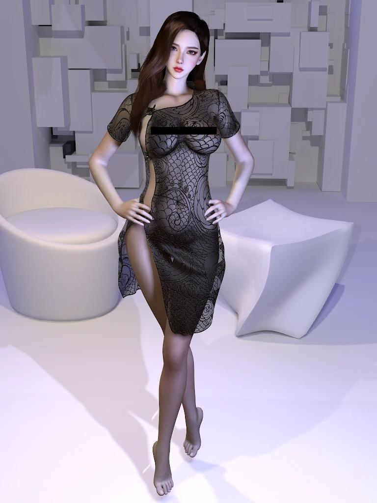 性感蕾丝旗袍.1Eros.Sexy_lace_cheongsam.1-Hellovam资源网