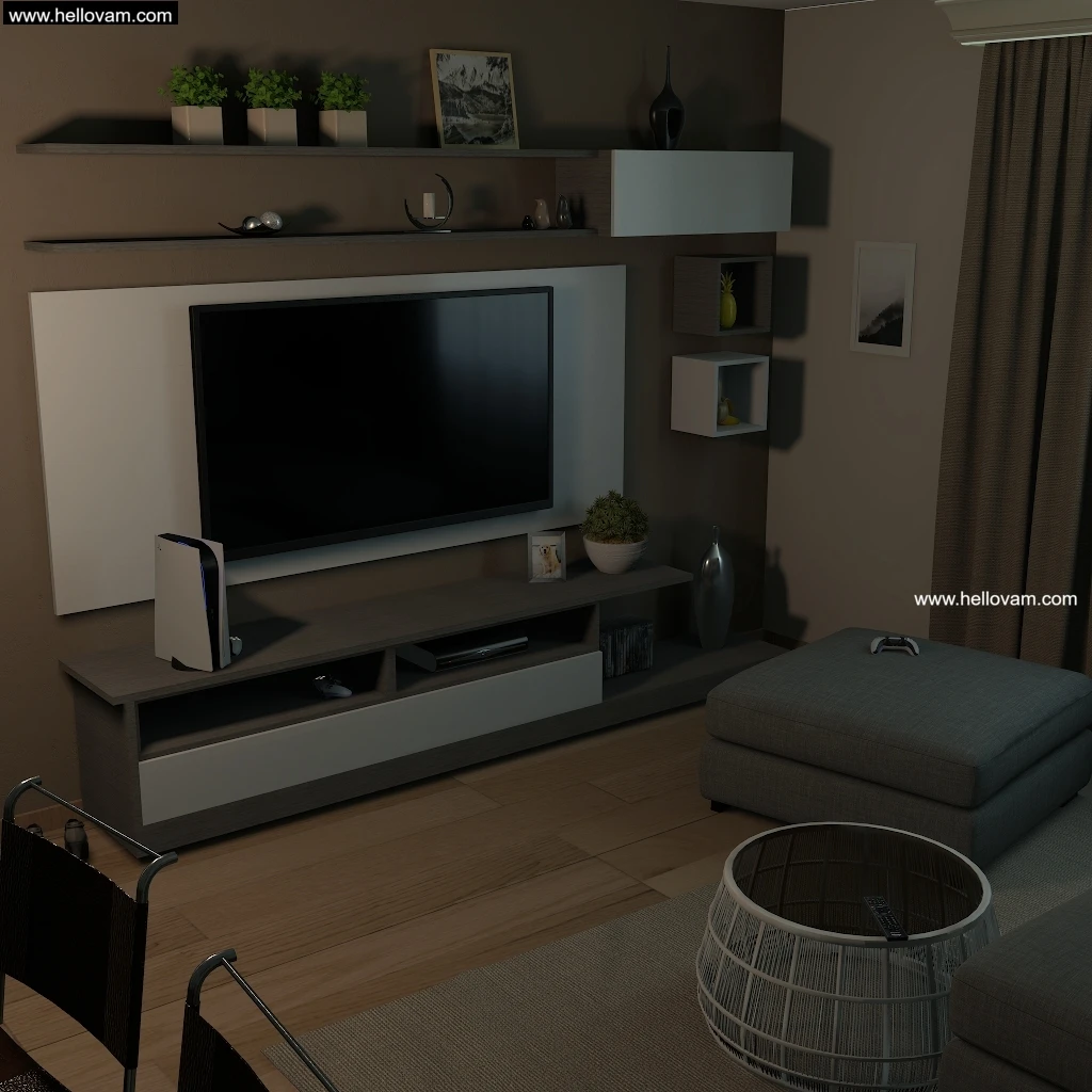 起居室LIVING ROOM-Hellovam资源网