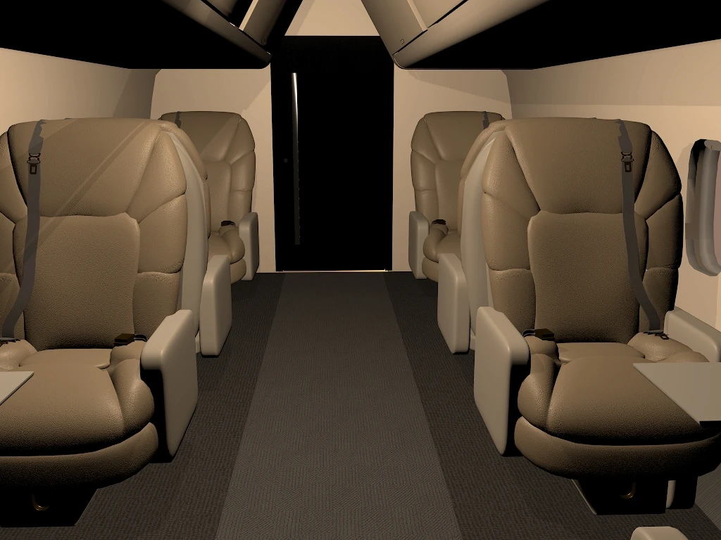 私人飞机内部_机舱PrivateJetInterior_Cabin-Hellovam资源网