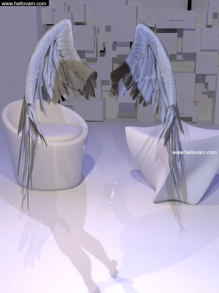 一对翅膀Qing.Angel.1-Hellovam资源网