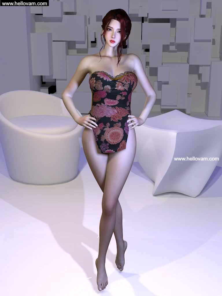 图片[2]-3款DOA旗袍-Hellovam资源网