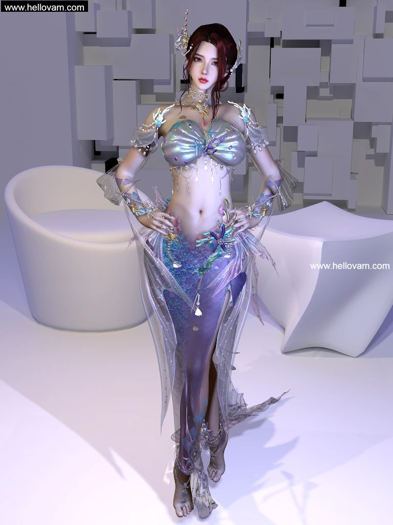 Qing.灵珠饮月(修复裙子）.1-Hellovam资源网