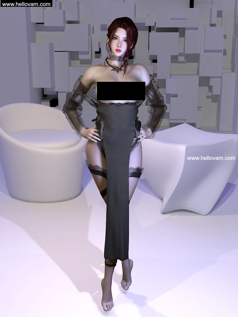 图片[2]-Qing.蕾丝旗袍.1-Hellovam资源网