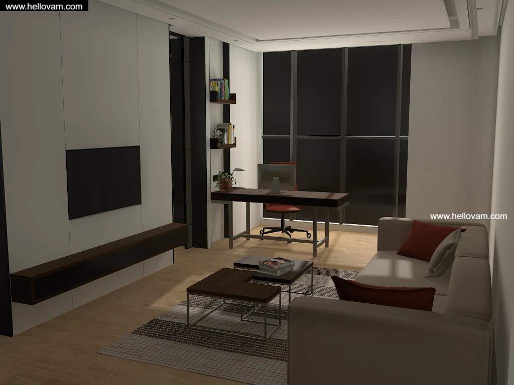 卧室客厅小衣帽间TacoCat.Hotel_Apartament.1-Hellovam资源网