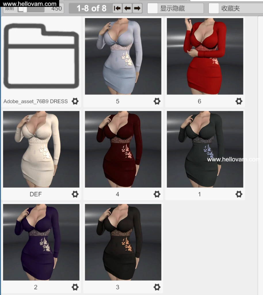 图片[2]-多款连衣裙Vmax.76B9_DRESS.1-Hellovam资源网