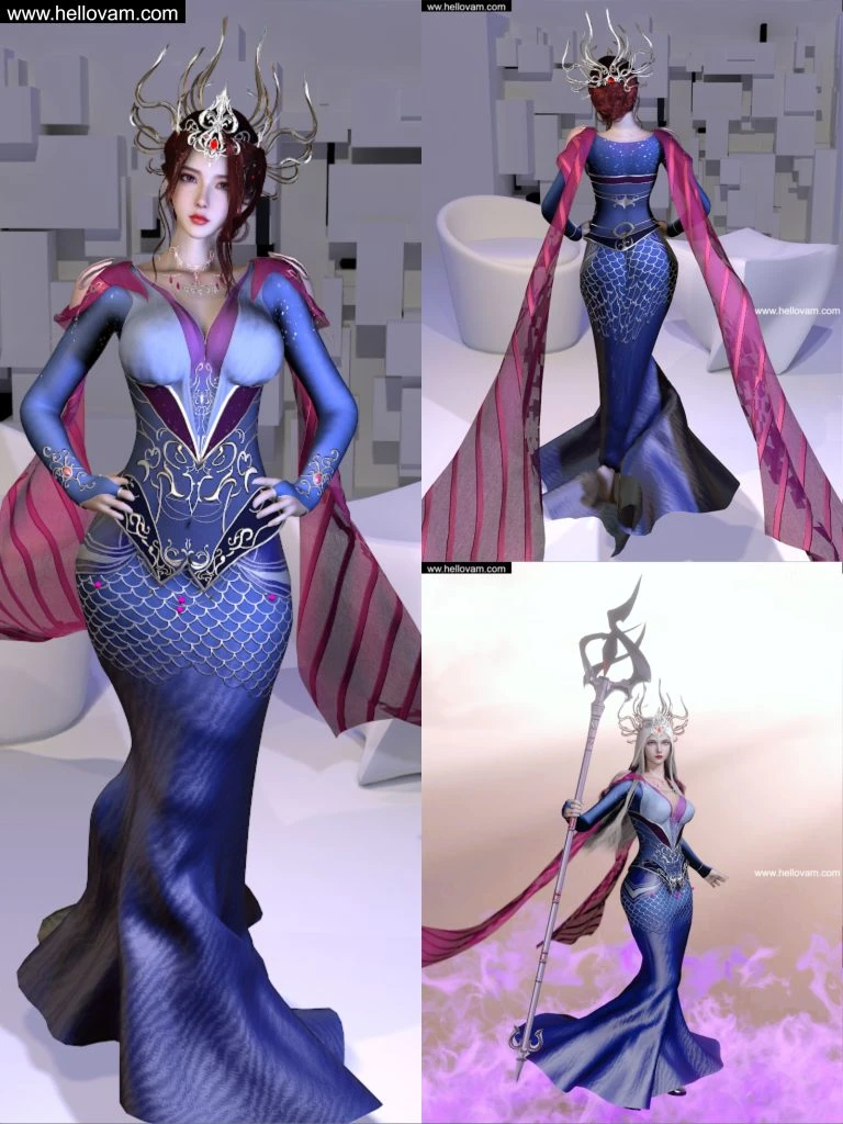 波塞西服装+人物Vmax.BOSAIX_set.1-Hellovam资源网