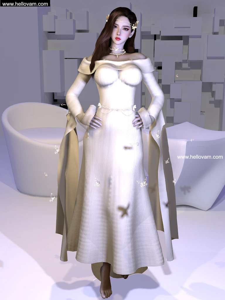 图片[2]-蝴蝶连衣裙_套装Vmax.DLS_Butterfly_Dress_set.1-Hellovam资源网