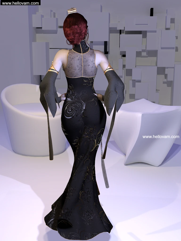 图片[3]-完美世界魔女人物+服装Vmax.FOX_magic_lady.1-Hellovam资源网