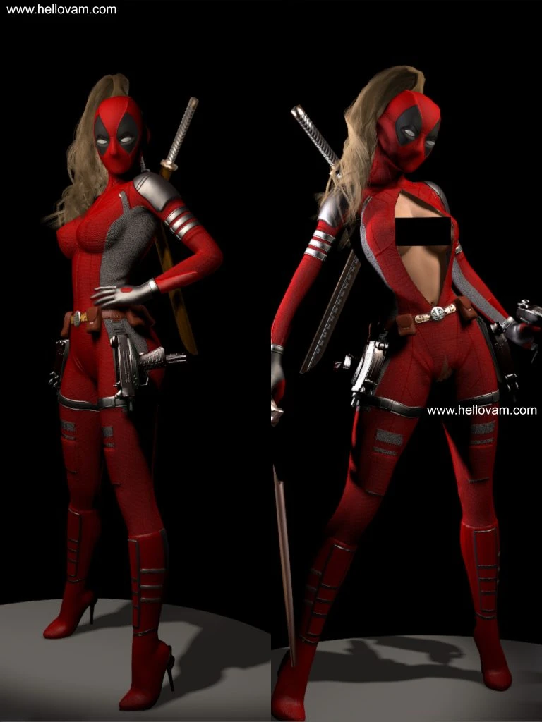 女死侍人物+服装LDP_set-Hellovam资源网