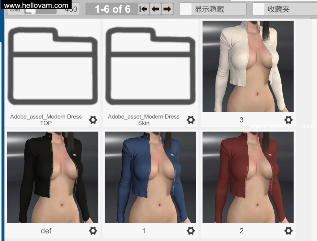 图片[6]-4套时尚女装套装Vmax.Modern_Dress_set.1-Hellovam资源网