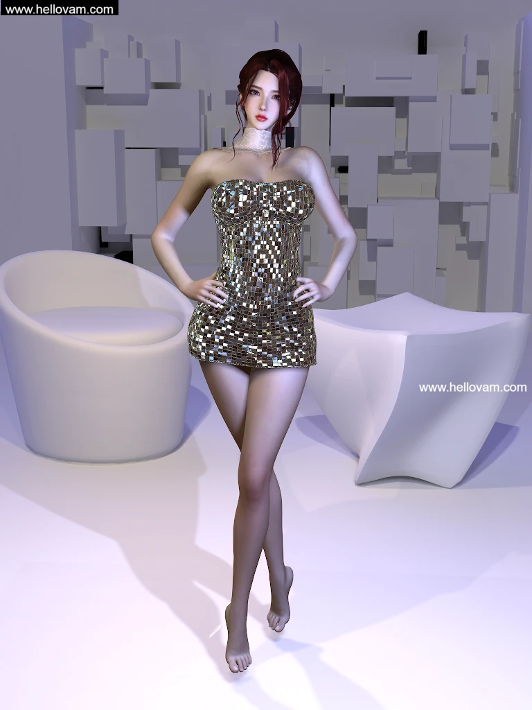 图片[2]-Vmax.sequin_Dress.1-Hellovam资源网
