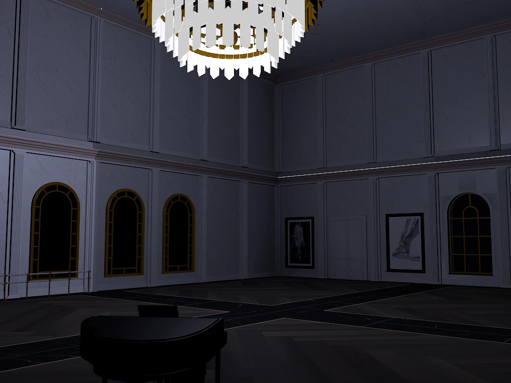 带钢琴的厅子brd-Hellovam资源网