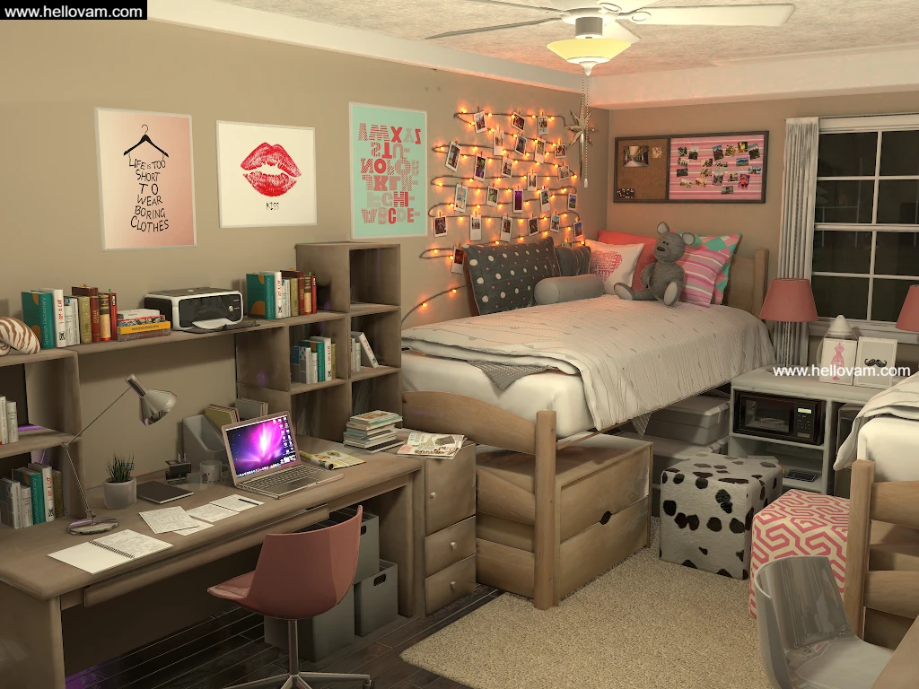 大学女生宿舍college girl dorm_ilts-Hellovam资源网