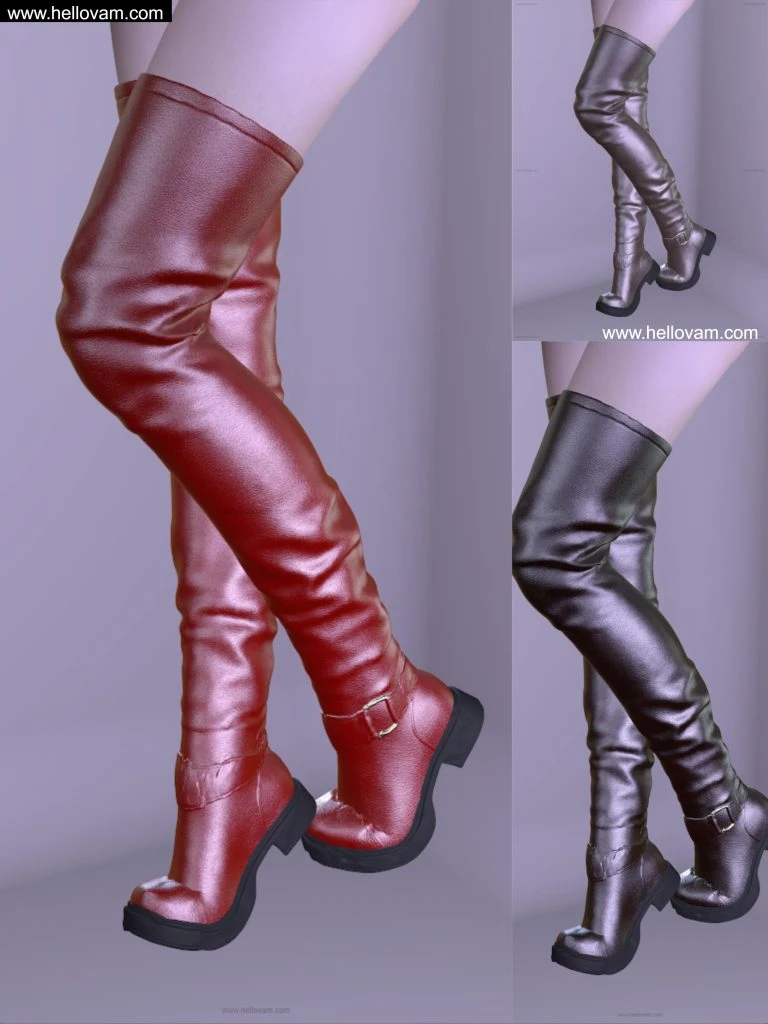 dlskd9.3dl_long_leather_boots.1-Hellovam资源网