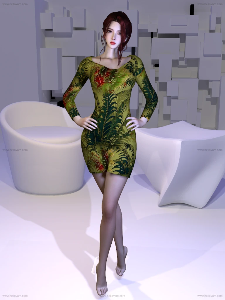 图片[4]-dlskd9.amyaimei_round_neck_dress.1-Hellovam资源网