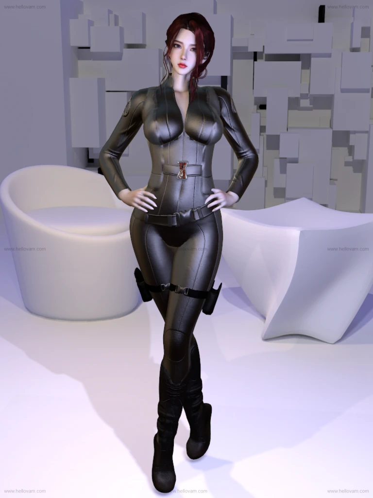 复联黑寡妇套装dlskd9.black_widow_costume.1-Hellovam资源网