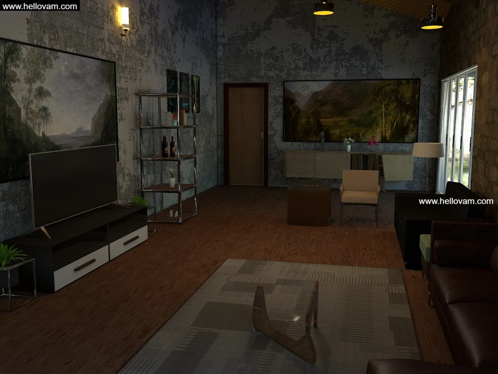 林中客厅energy efficient lr-Hellovam资源网