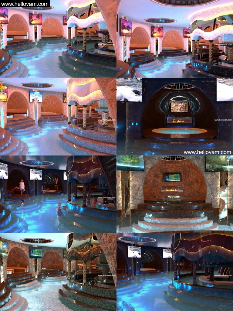 泳池会所exe pool house-Hellovam资源网