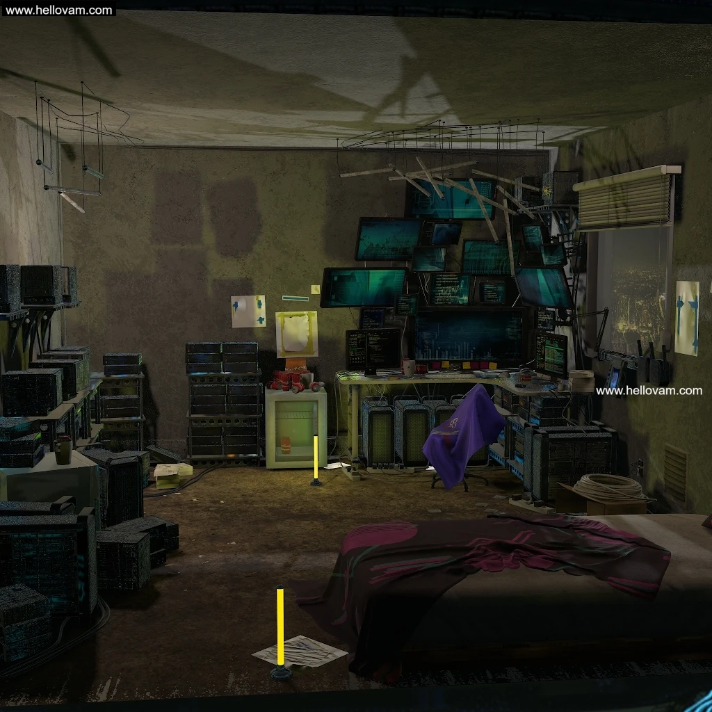 黑客藏身处hacker hideout room-Hellovam资源网